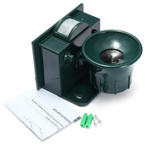 Ultrasonic Solar-Powered Waterproof Outdoor Animal Repellent
