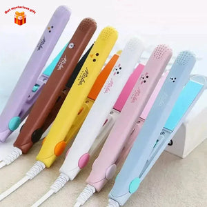 Mini 2-in-1 Hair Straightener & Curler Iron Tool