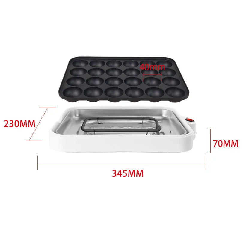 Electric Takoyaki Multi-Plate Grilling And Cake Maker