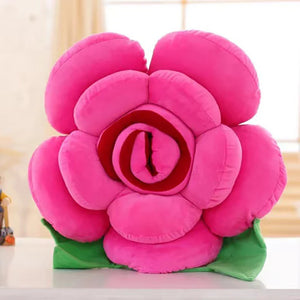 3D Rose Style Decorative Pillow for Home and Events