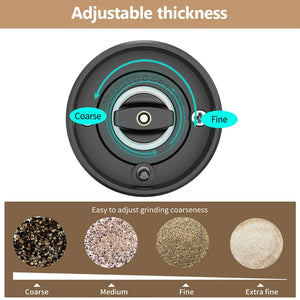 Stainless Steel Electric Pepper Grinder With Rechargeable Base