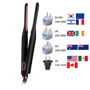 Mini Ceramic Flat Iron for Short Hair & Beard