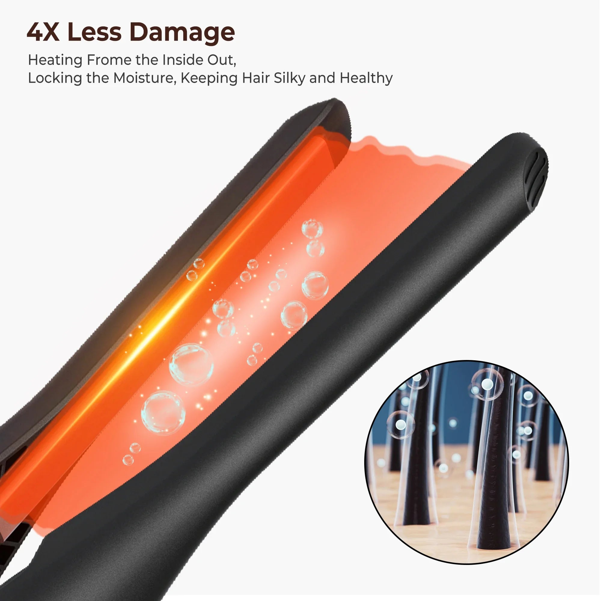 Mini Ceramic Flat Iron for Short Hair & Beard