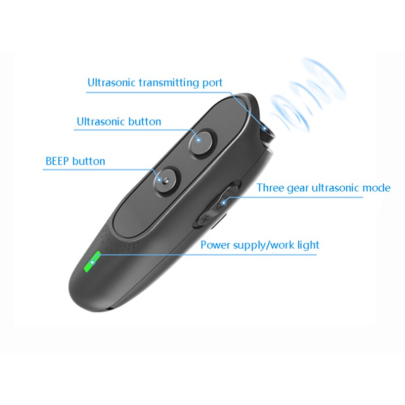 Rechargeable High-Power Ultrasonic Dog Bark Deterrent