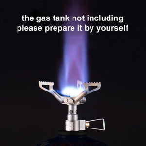 Ultralight Titanium Camping Gas Stove For Outdoor Cooking