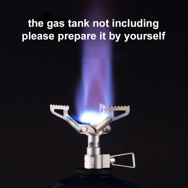 Ultralight Titanium Camping Gas Stove For Outdoor Cooking