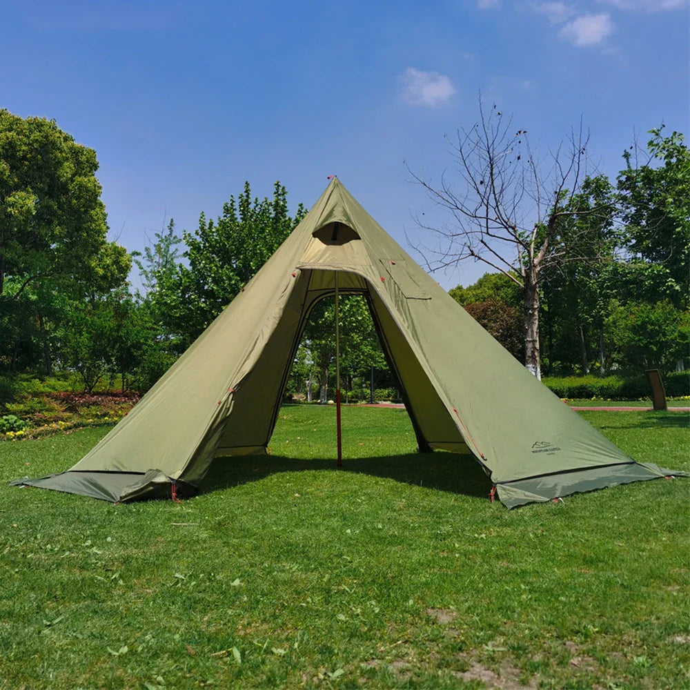 3M Pyramid Camping Tent Windproof Rainproof With Snow Skirt