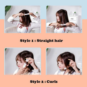 Mini 2-in-1 Hair Straightener & Curler Iron Tool
