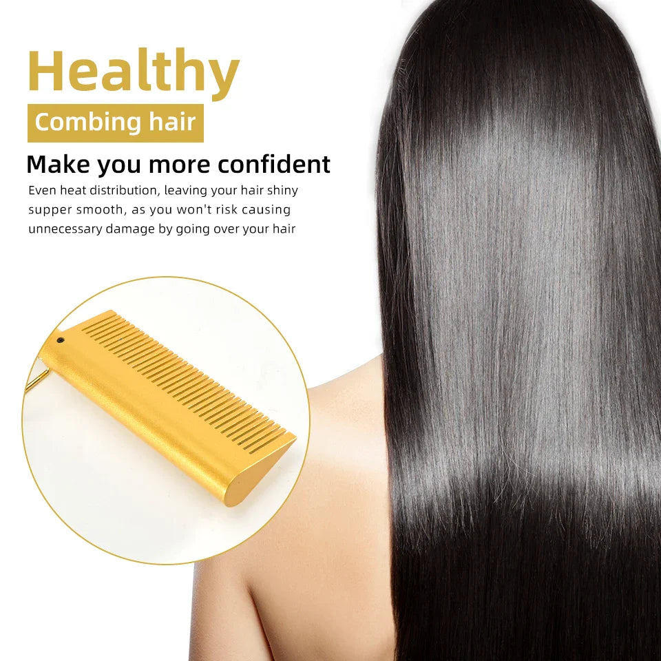3-in-1 Hair Straightener and Curler Hot Comb