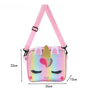 Plush Unicorn Insulated Kids Bag Radium Color