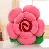 3D Rose Style Decorative Pillow for Home and Events