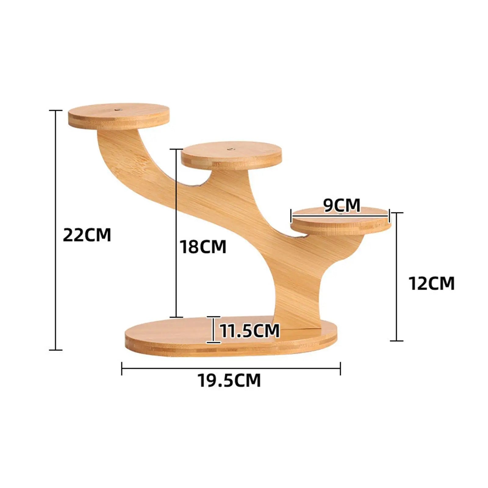 Wooden Plant Stand Indoor Outdoor Space Saver