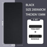 20Mm Thick Non-Slip Nbr Yoga Mat 200X60Cm