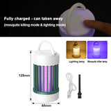USB Rechargeable Mosquito Zapper UV Bug Trap Lamp