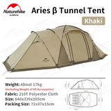 4-6 Person Geodesic Tunnel Tent 4 Season Double Layer