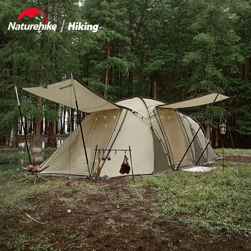 4-6 Person Geodesic Tunnel Tent 4 Season Double Layer