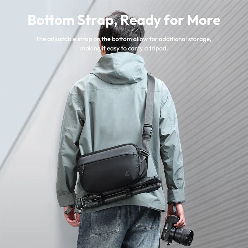 Lightweight Waterproof Sling Camera Bag with Divider