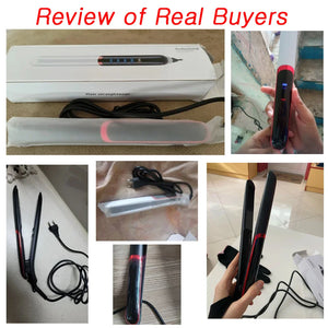 2-in-1 Ceramic Hair Straightener & Curler Tool