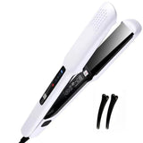 Professional Titanium Hair Straightener Brush with LCD