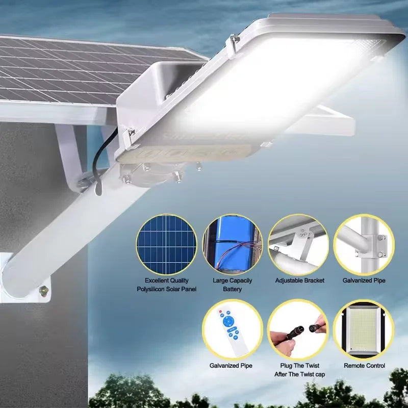 Aluminum Solar Led Street Light Waterproof Garden Lamp