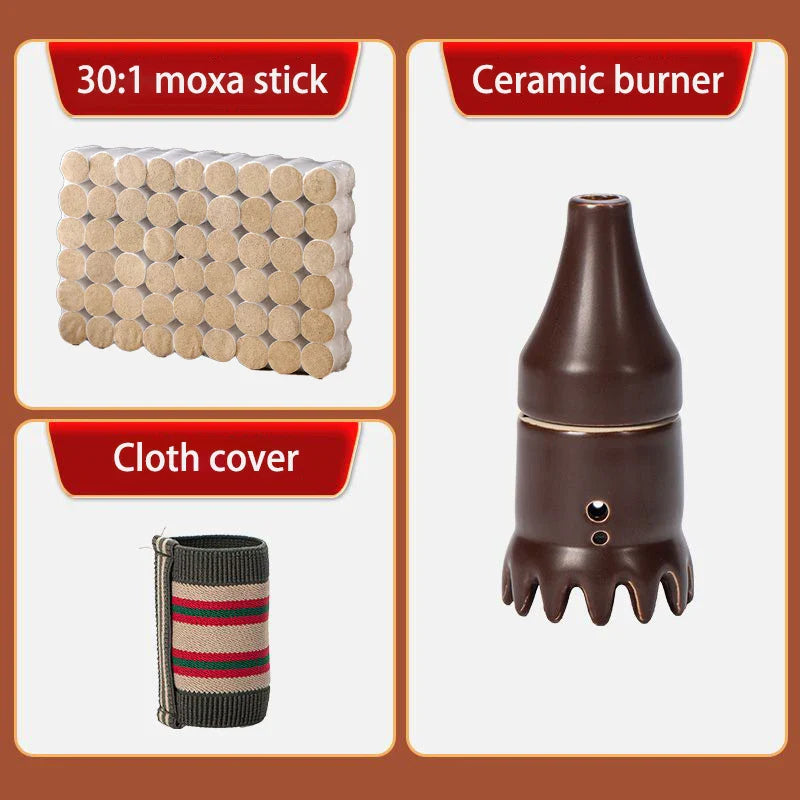 Scalp Moxibustion Therapy Massager with Moxa Stick