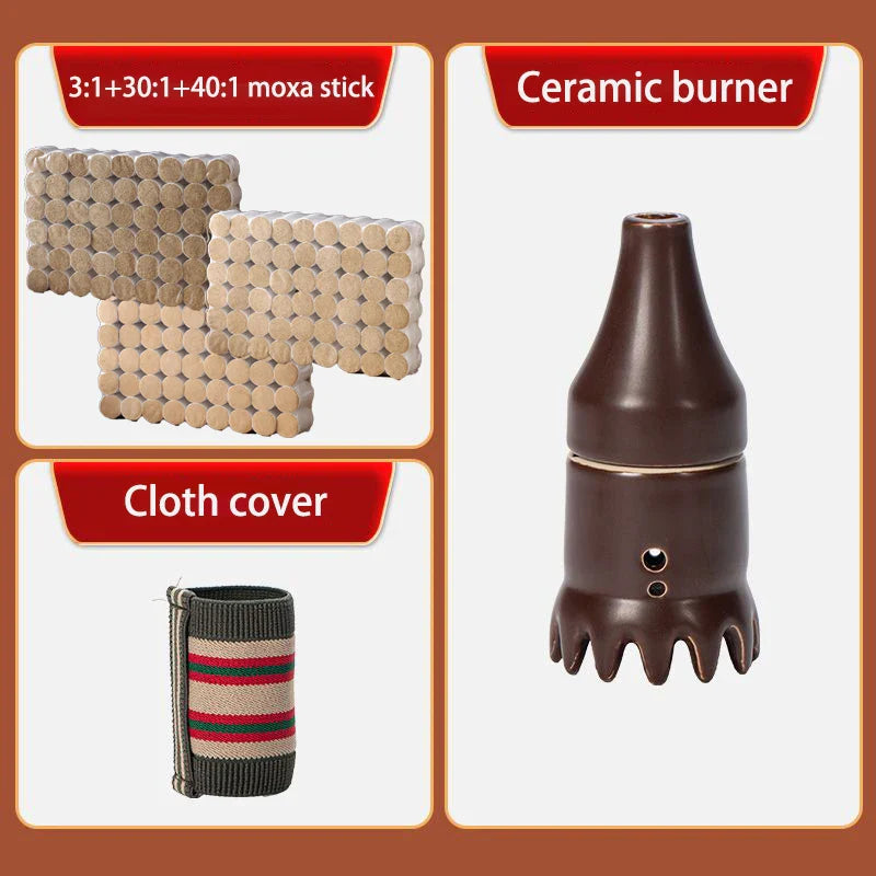 Scalp Moxibustion Therapy Massager with Moxa Stick