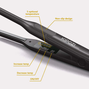 Titanium Thin Hair & Beard Straightener Dual Voltage