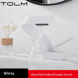 Modern Bathroom Waterfall Faucet with Single Handle