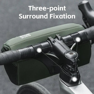Waterproof Bike Handlebar Bag with Shoulder Strap