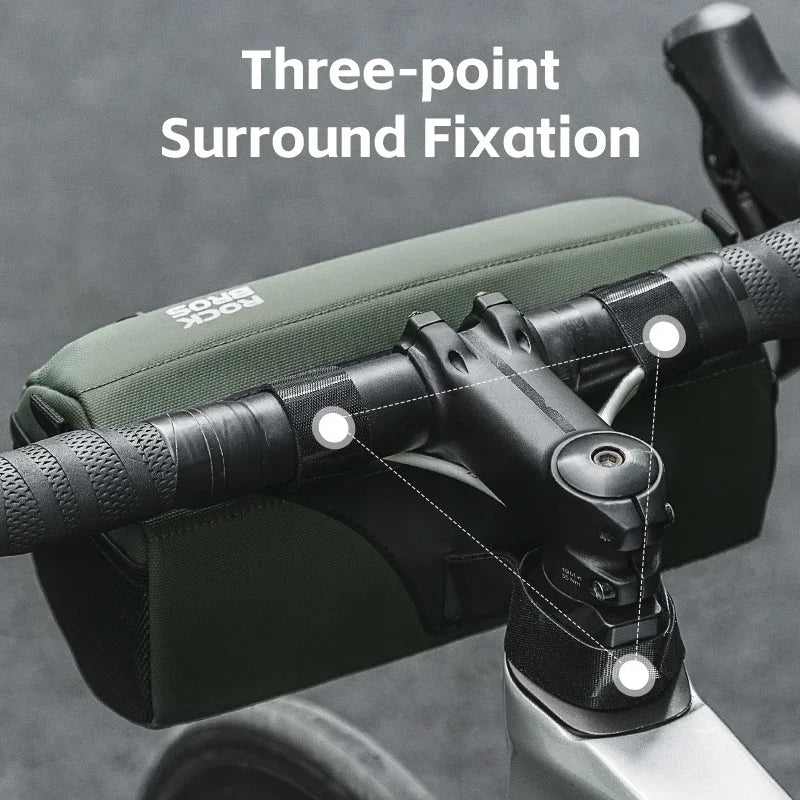Waterproof Bike Handlebar Bag with Shoulder Strap