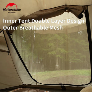 4-6 Person Geodesic Tunnel Tent 4 Season Double Layer