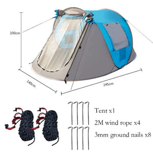 Automatic Pop-Up Tent For 3-4 People, Waterproof