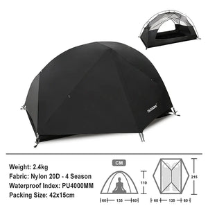 Ultralight Waterproof Nylon Tent For Outdoor Adventures