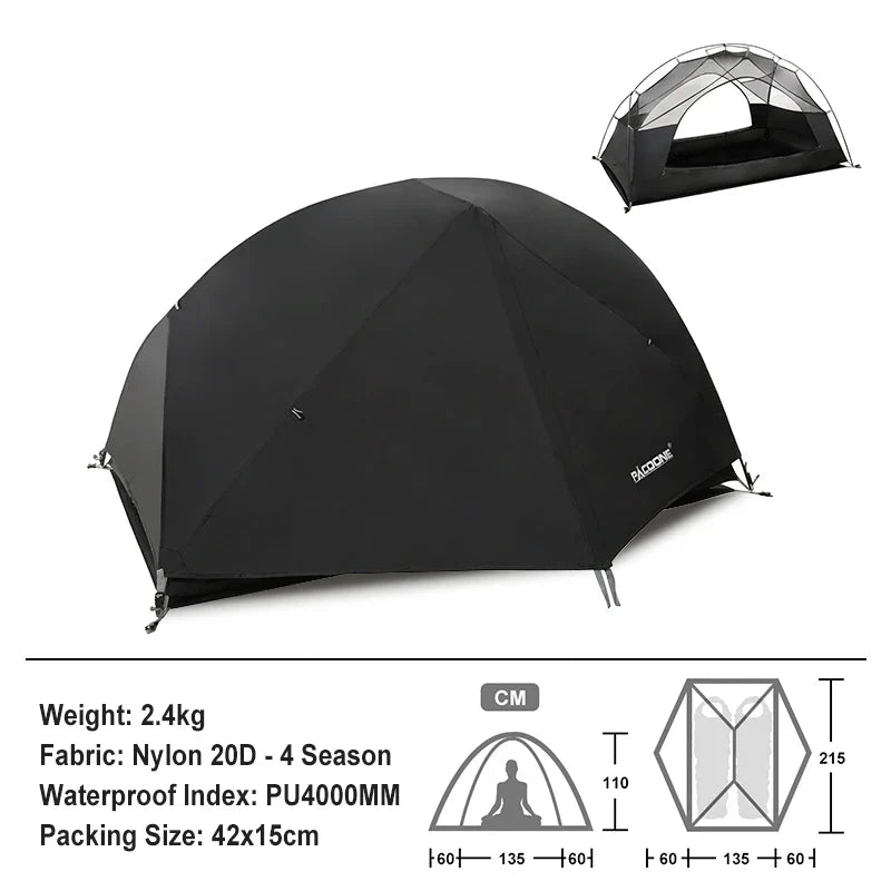 Ultralight Waterproof Nylon Tent For Outdoor Adventures