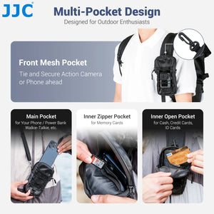 Backpack Shoulder Strap Pouch for Outdoor Adventure