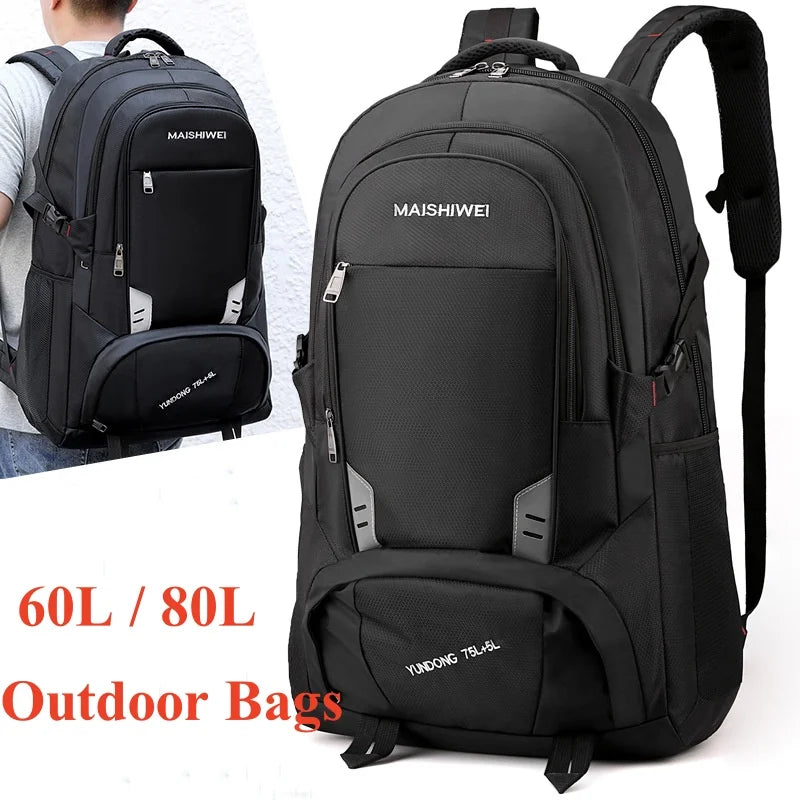 Outdoor Waterproof Hiking Backpack Large Capacity 80L