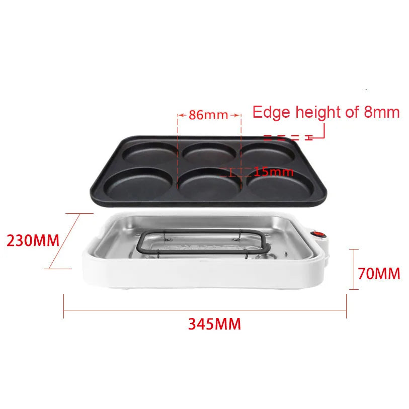 Electric Takoyaki Multi-Plate Grilling And Cake Maker