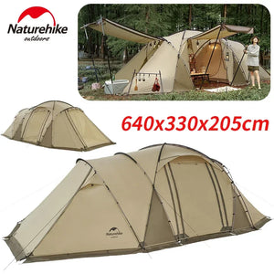 4-6 Person Geodesic Tunnel Tent 4 Season Double Layer