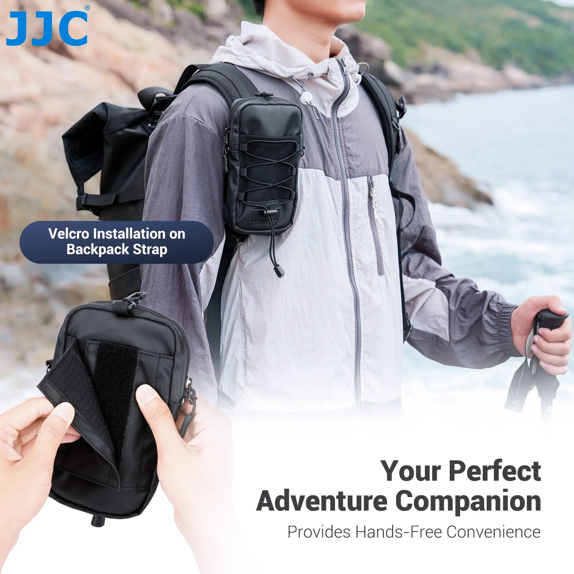 Backpack Shoulder Strap Pouch for Outdoor Adventure