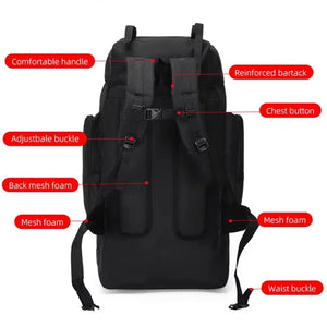 130L Hiking Backpack - Large Waterproof Outdoor Rucksack