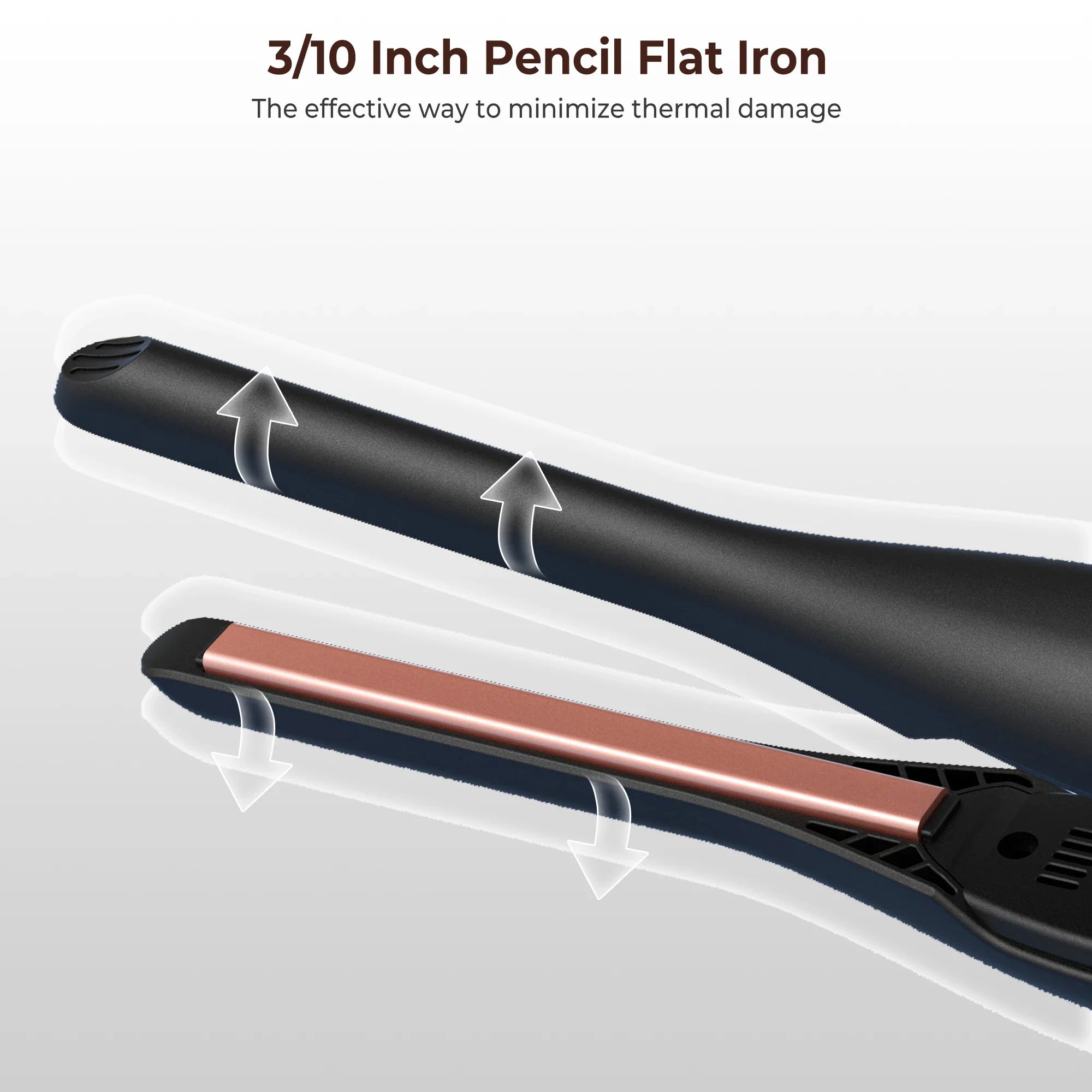 Mini Ceramic Flat Iron for Short Hair & Beard