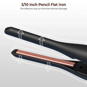 Mini Ceramic Flat Iron for Short Hair & Beard