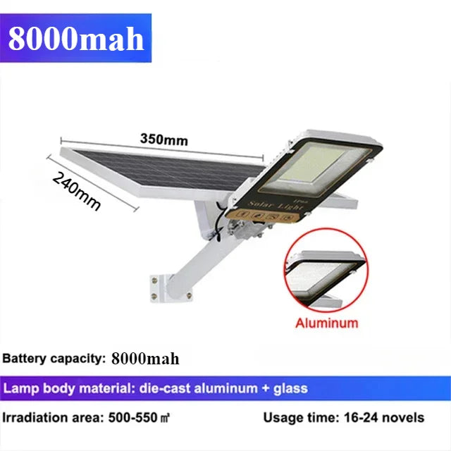 Aluminum Solar Led Street Light Waterproof Garden Lamp