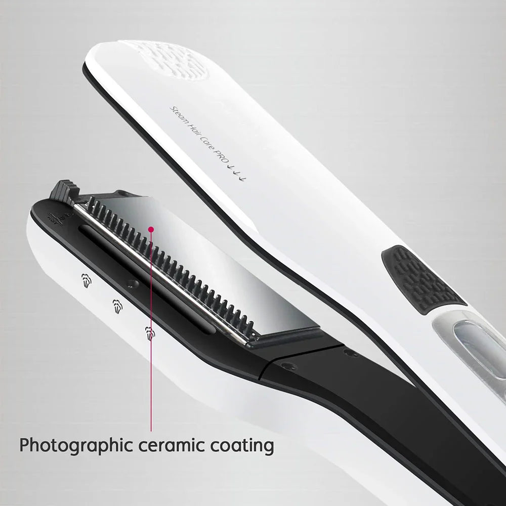 Steam Flat Iron with Ceramic & Tourmaline Plates