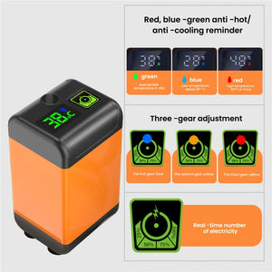 Portable Camping Shower Pump With Digital Display And Adjustable Head