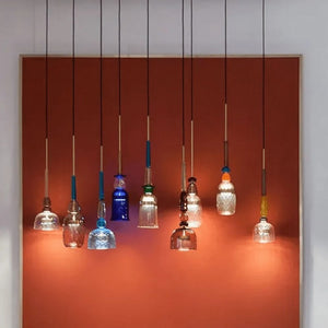 Scandinavian Macaron Stained Glass Pendant Light