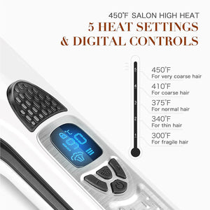 Steam Flat Iron with Ceramic & Tourmaline Plates