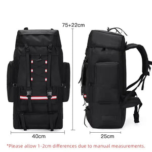 130L Hiking Backpack - Large Waterproof Outdoor Rucksack
