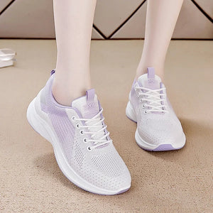 Breathable Women's Mesh Running Shoes with Soft Sole