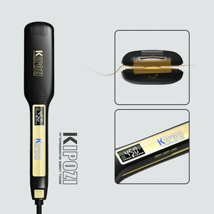 Professional Titanium Flat Iron Hair Straightener LCD Display